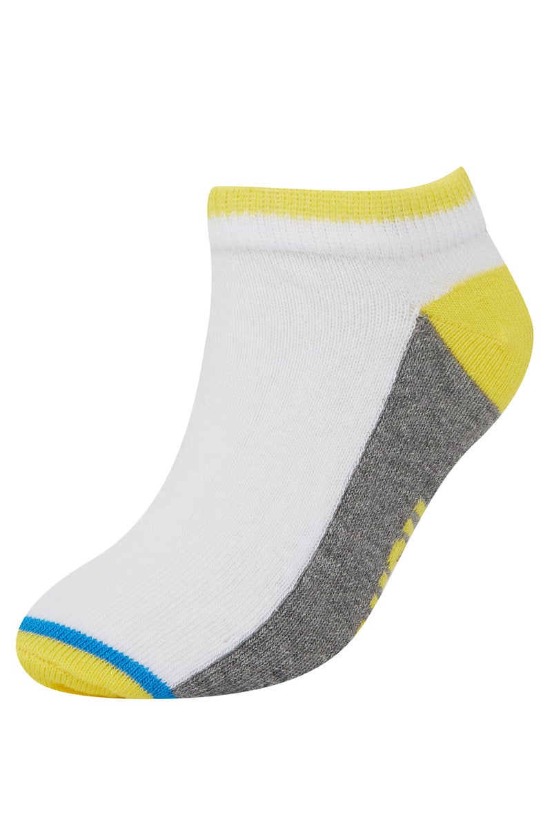 DeFacto White Boy Boy Patterned 5 Pack Booties Socks Casual - Image 4